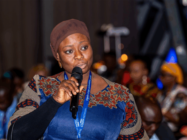 Hafsat Iyanda speaking at HIVE Strategic Dialogue