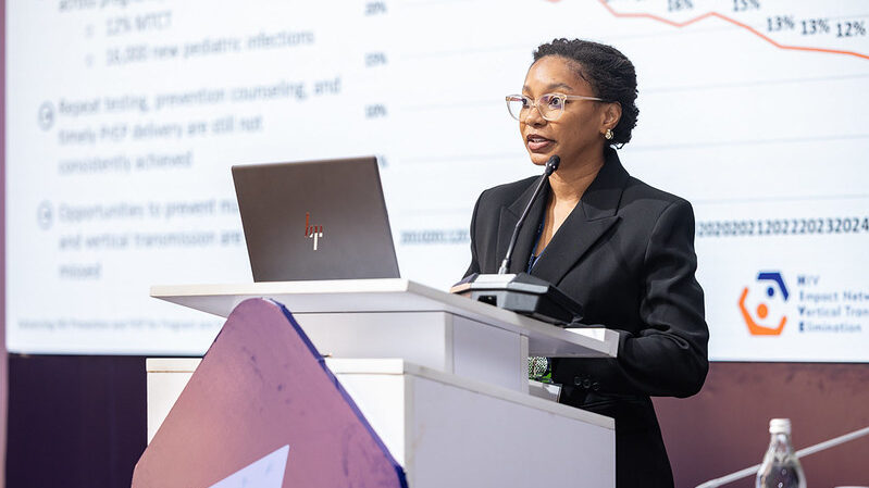 Dr. Mairra Marra presenting Mozambique's VTP profile at the last HIVE meeting